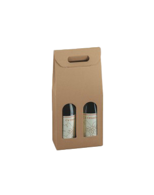 Coffrets à fenêtres 2 bouteilles