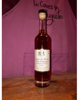 Crème de pêche de vigne de Bourgogne